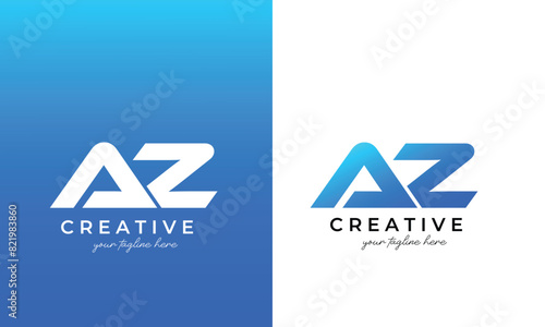 az logo or az logo design for business and company 
