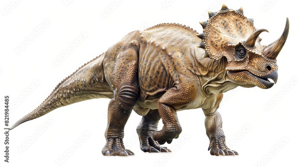Clipped image of a triceratops dinosaur on a white background Clipped image of a triceratops dinosaur on a white background