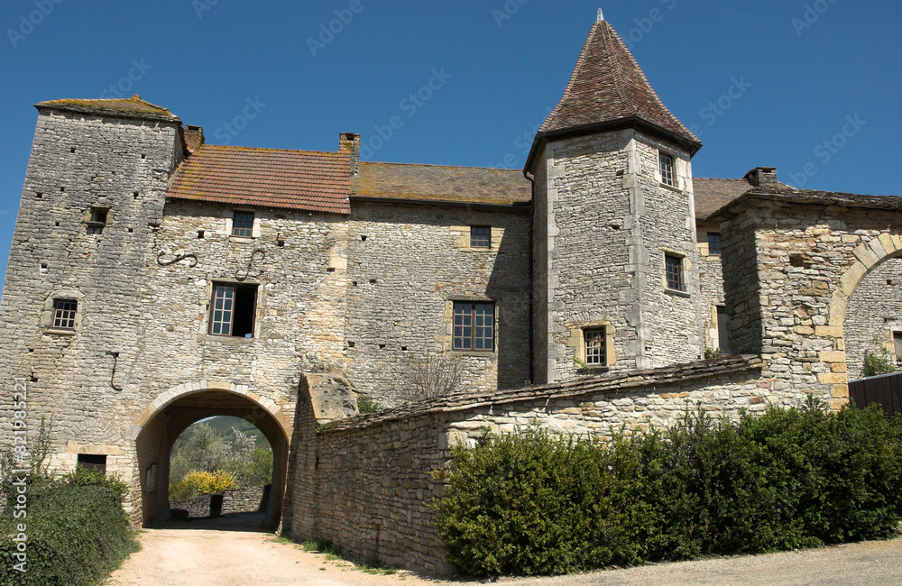 Chateau de Blanot, XIe, Le Morvan, 71, Saône-et-Loire, France