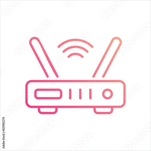 Modem Icon editable stock vector icon