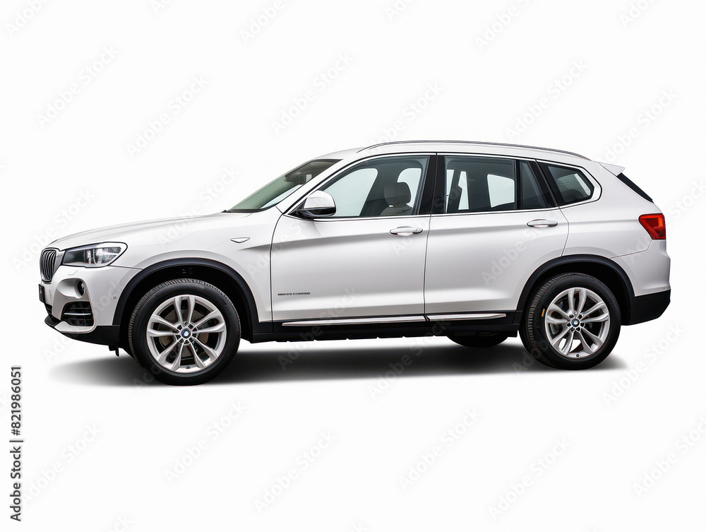 modern city car standing on white background modern city car standing on white background
