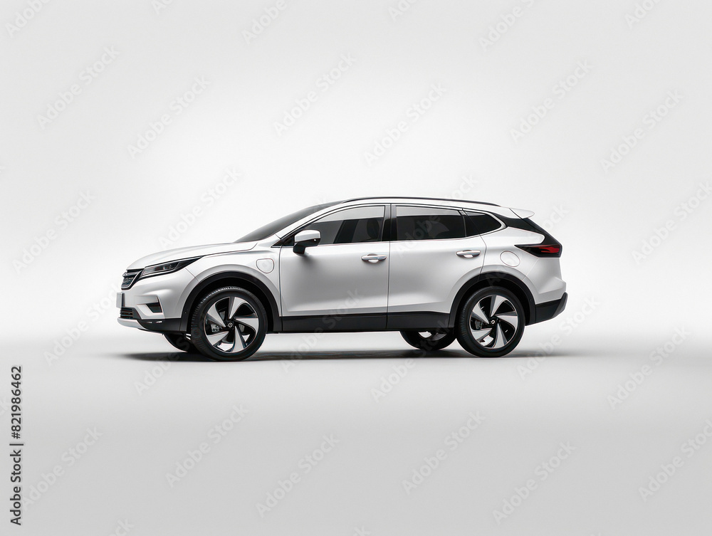 modern city car standing on white background modern city car standing on white background