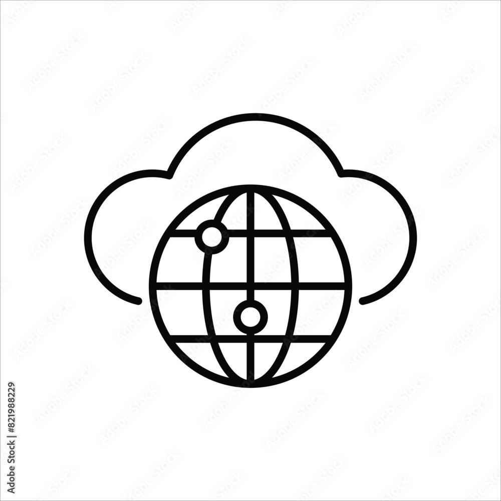 Internet  Icon editable stock vector icon