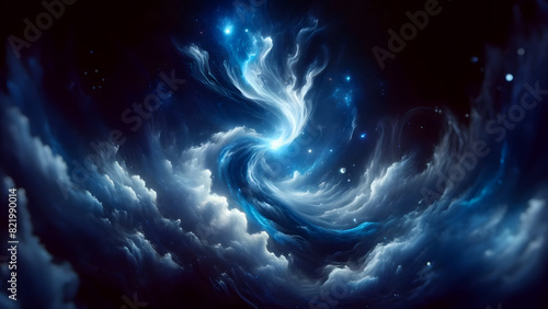 Mesmerizing Cosmic Spiral of Radiant Colors