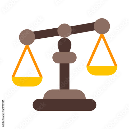 Unfair  Vector Flat Icon Design