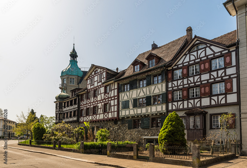 Half-timbered houses in the old town of Arbon, Canton of Thurgau, Switzerland Half-timbered houses in the old town of Arbon, Canton of Thurgau, Switzerland