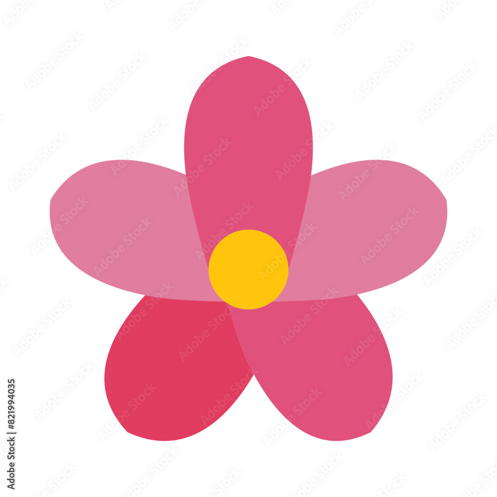 Plumeria Vector Flat Icon Plumeria Vector Flat Icon