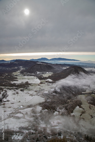 Wallpaper Mural Scenic view of Serra de Cabrera in Catalonia, Spain Torontodigital.ca