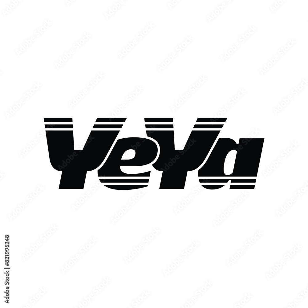 YEYE Typography brand name vector icon with leaser light effect. Art work YEYE Typography brand name vector icon with leaser light effect. Art work
