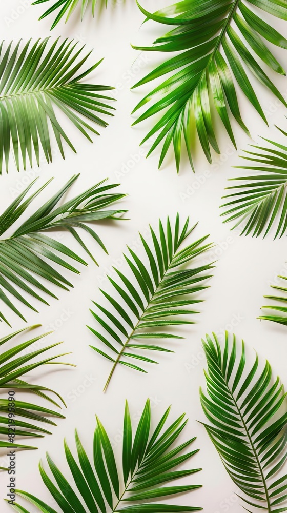 flat lay of palms on a white background,in the style of digital minimalism,pattern,bold color,beautiful,art-director photography flat lay of palms on a white background,in the style of digital minimalism,pattern,bold color,beautiful,art-director photography
