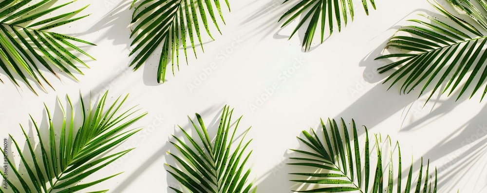 flat lay of palms on a white background,in the style of digital minimalism,pattern,bold color,beautiful,art-director photography flat lay of palms on a white background,in the style of digital minimalism,pattern,bold color,beautiful,art-director photography