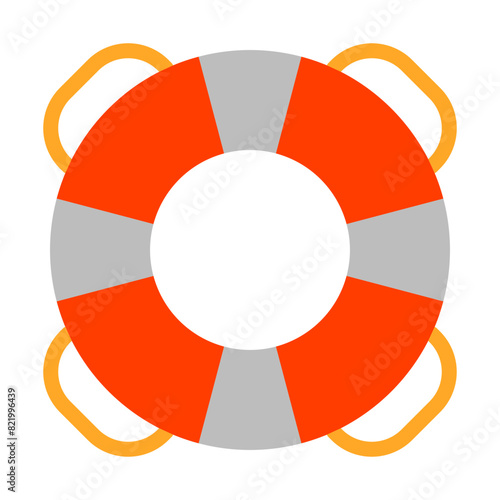 Lifebuoy Vector Flat Icon