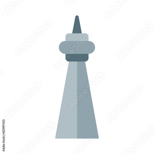 Photography Cn Tower Vector Flat Icon