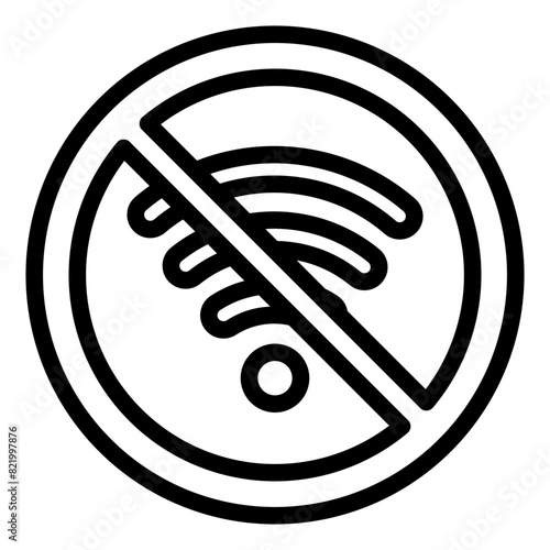 Disconnected Icon in Line Style
