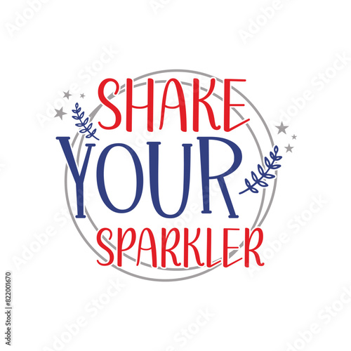 4th July Independence Day Illustration, American patriotic rainbow. United States of America Independence Day design. Vector template for 4th of July