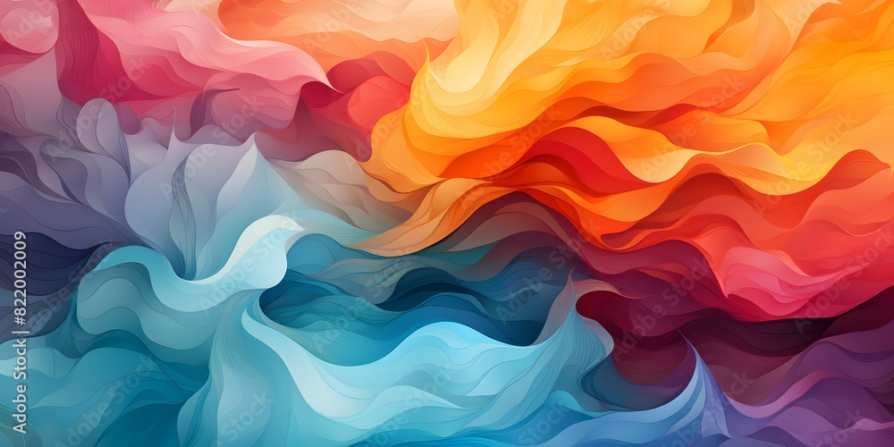 Spectrum Waves - Abstract Colorful Background Spectrum Waves - Abstract Colorful Background