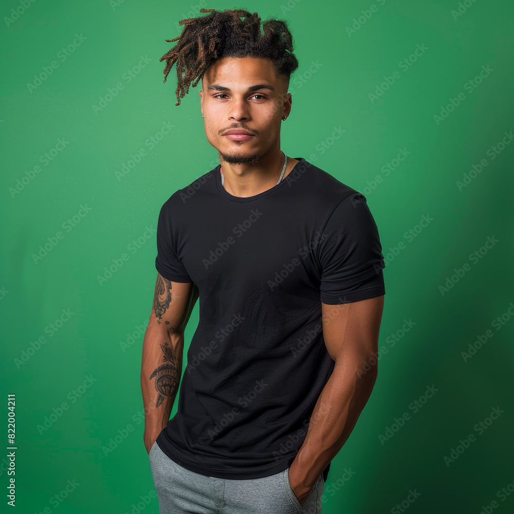Dreadlocked Visionary in Vibrant Green Dreadlocked Visionary in Vibrant Green