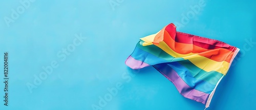 Rainbow Pride Flag in online learning platforms with LGBT courses, pride month LGBTQIA theme