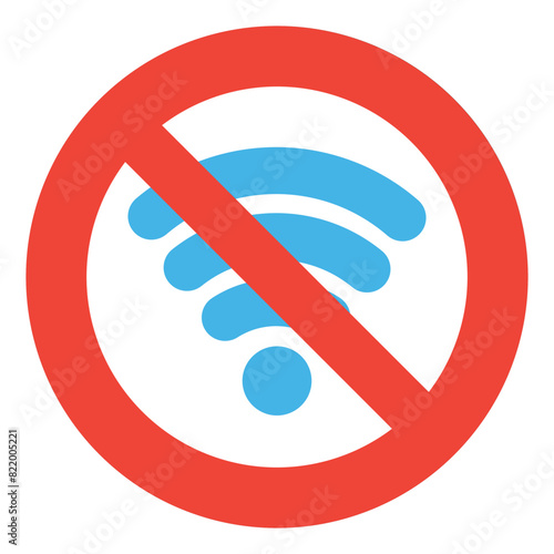 Disconnected Icon in Flat Style