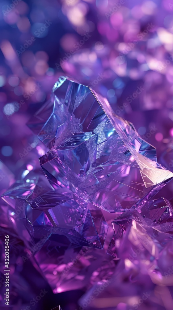 Macro shot of enchanting purple and blue crystals with sparkling facets, perfect for backgrounds or nature-inspired designs. Macro shot of enchanting purple and blue crystals with sparkling facets, perfect for backgrounds or nature-inspired designs.