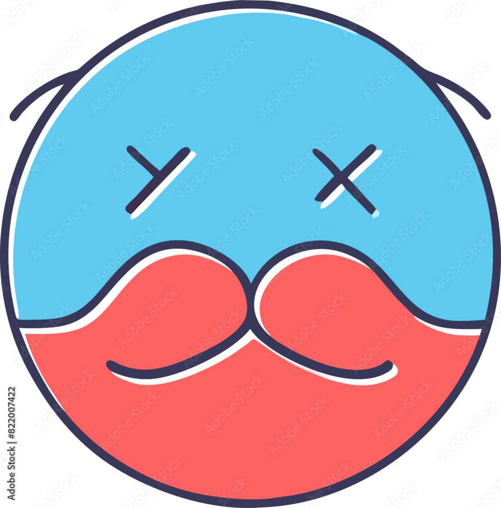 cute mustache without face, less background, icon offset fill cute mustache without face, less background, icon offset fill