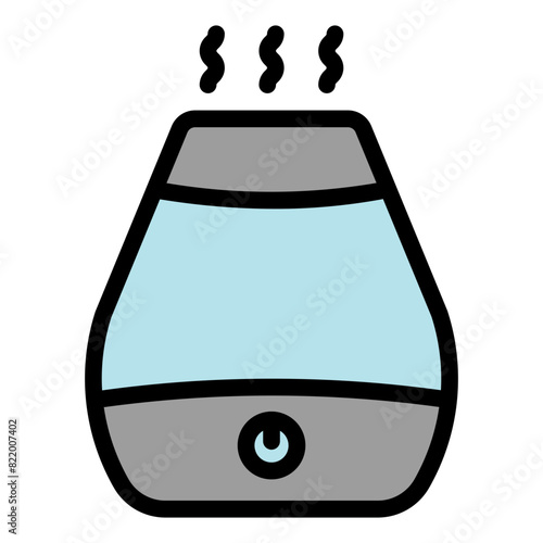 Humidifier Icon in Filled Line Style