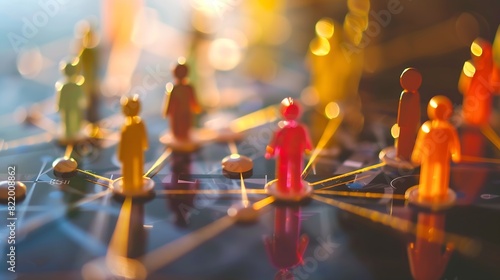 Business ecosystems and partnerships concept Business collaboration strategies The value of network and solution of creating new opportunities  Task relations collaboration team buildi : Generative AI
