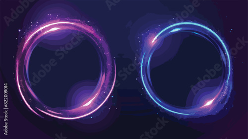Abstract radial gradient blur in purple and blue vector