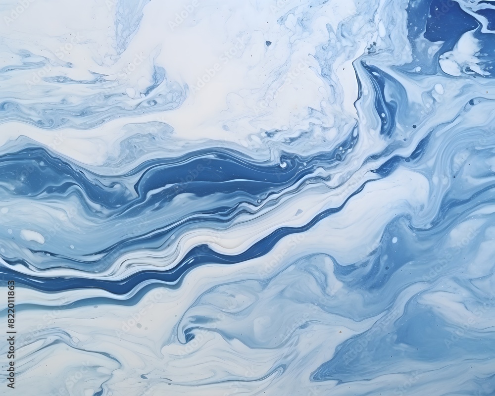 Obraz premium White and blue marble background