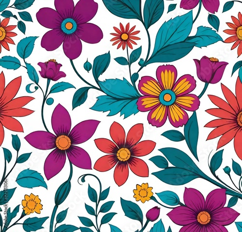 seamless floral pattern, seamless, vector, nature, design, spring, decoration, leaf, wallpaper, illustration, summer, art, flowers, plant, ornament, textile, vintage, blossom, texture