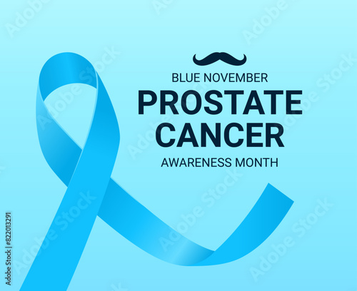 commemorate prostate awareness month with a blue ribbon