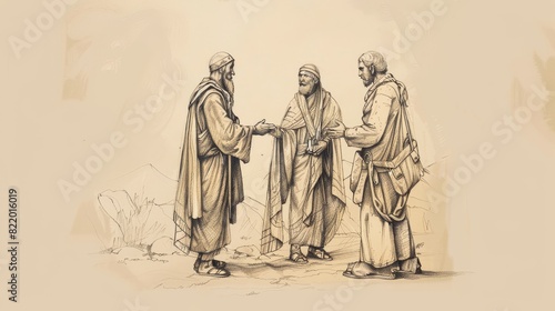 Vision of Daniel’s Prayer for His People - Biblical Watercolor Illustration