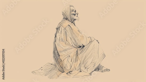 Micah’s Prophetic Vision of the Messiah - Biblical Watercolor Illustration