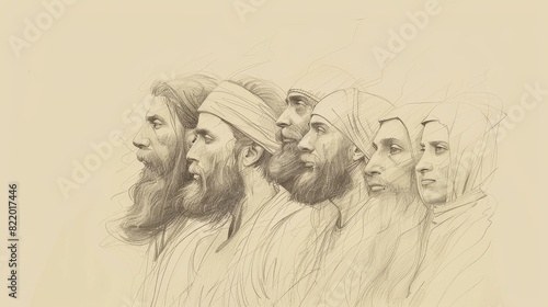 Vision of Daniel’s Prayer for His People - Biblical Watercolor Illustration