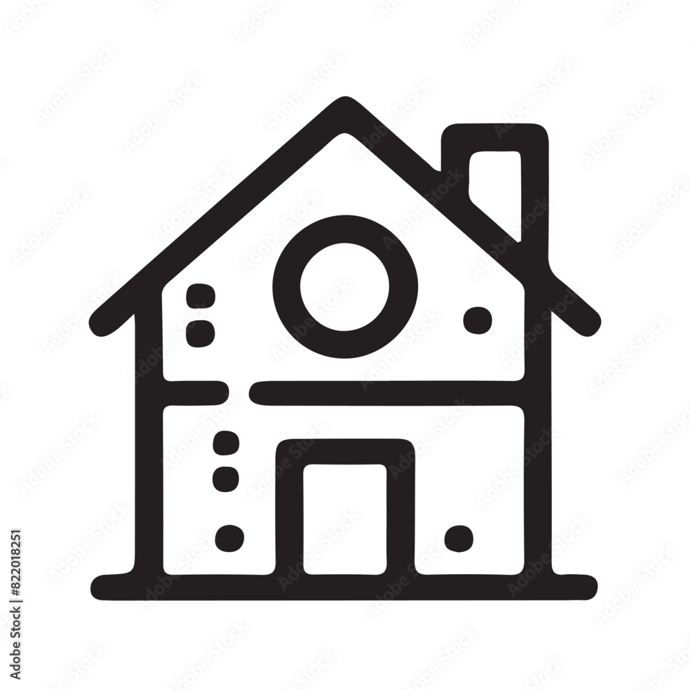 Home line art Icon, home icon vector Home line art Icon, home icon vector