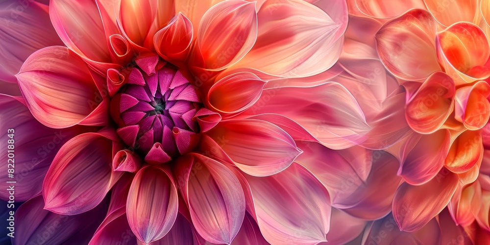 Dahlia flower close up Dahlia flower close up
