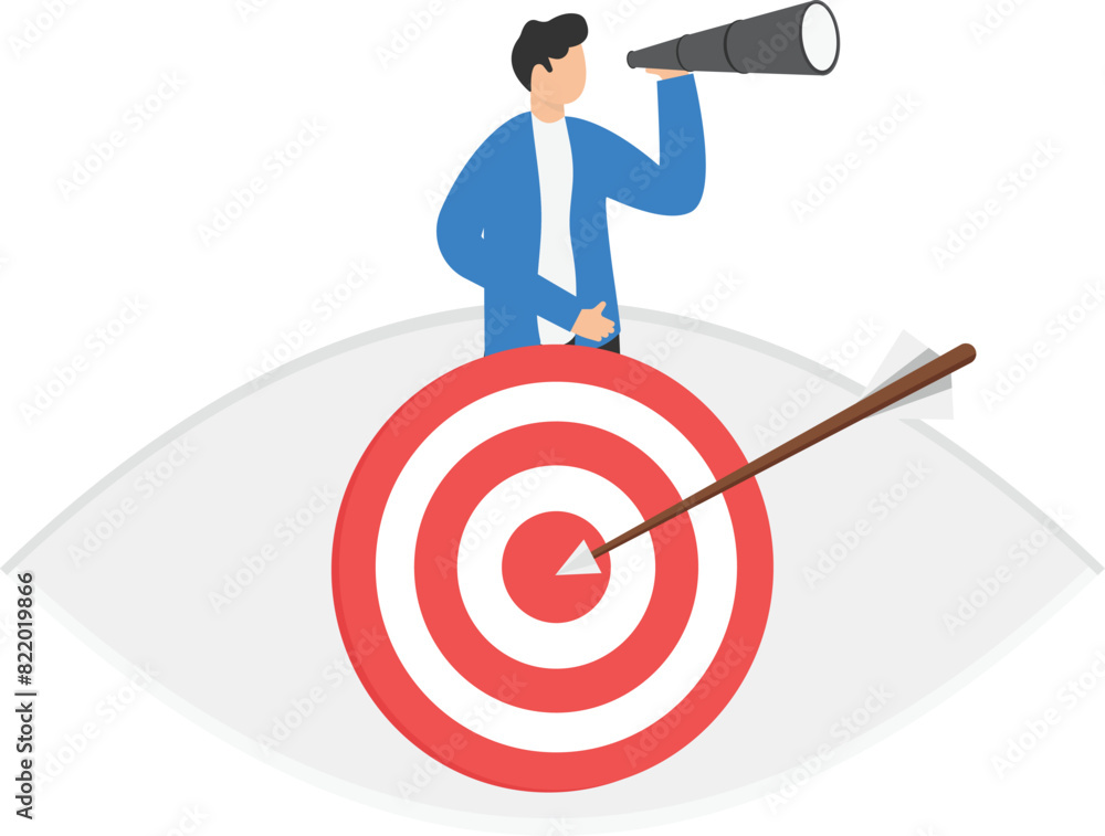 Business vision and looking for opportunity or discover success concept, businessman visionary looking for future goal
Business vision and looking for opportunity or discover success concept, businessman visionary looking for future goal