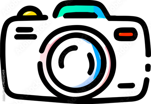 camera icon, icon doodle offset fill