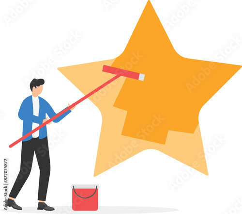 Ambition or motivation to success or being excellence, aspiration and effort to improve, growing and best performance concept

