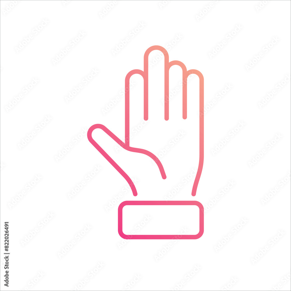 Obraz premium Gloves Icon editable stock vector icon