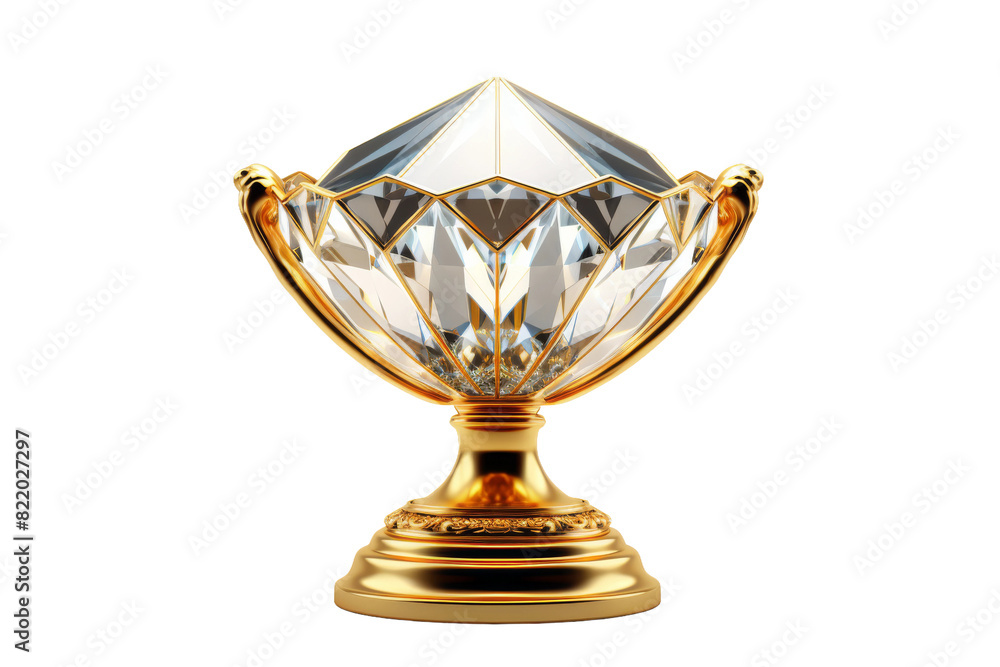 The Golden Trophy of Celestial Brilliance on a Clear PNG or White Background. The Golden Trophy of Celestial Brilliance on a Clear PNG or White Background.