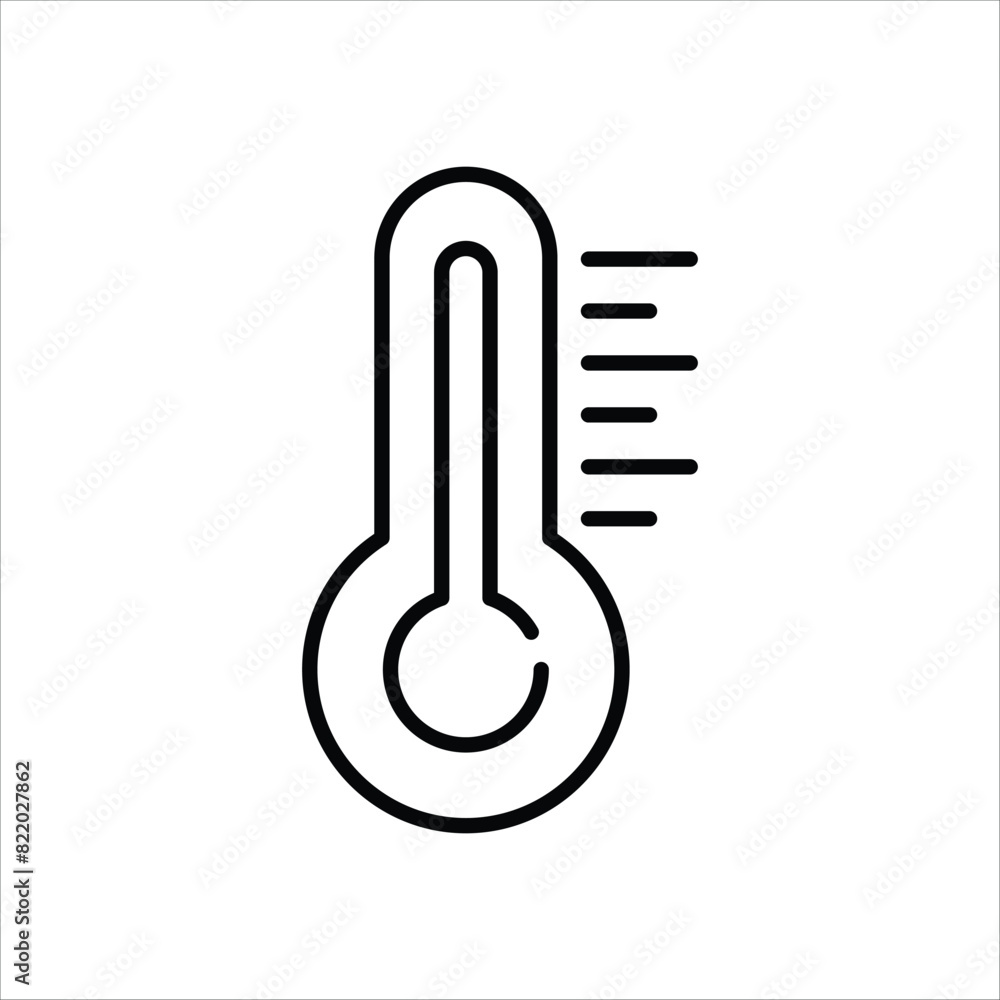 Thermometer Icon editable stock vector icon Thermometer Icon editable stock vector icon