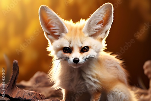 A close up of a fox