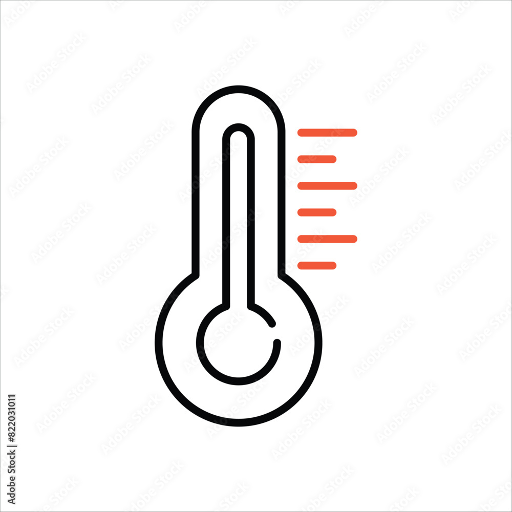 Thermometer Icon editable stock vector icon Thermometer Icon editable stock vector icon
