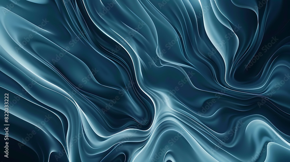 Obraz premium Futuristic Abstract Vector Background with Flowing Lines in Monochromatic Tones - Top View Visualization of Dynamic Movement