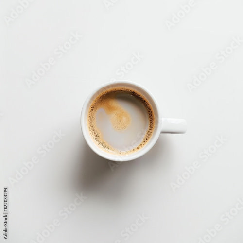 Serenity in a Sip: A Morning Brew on a White Palette