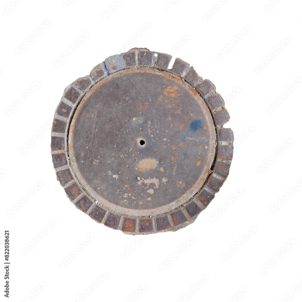 Fototapeta premium Metalic Street Manhole
