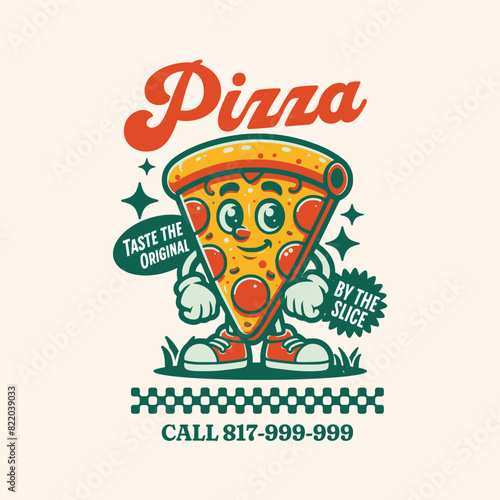 pizza cartoon character 