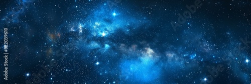 stars azure background texture with copy space text blue photo