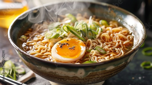 Ramen with Egg and Scallions photo